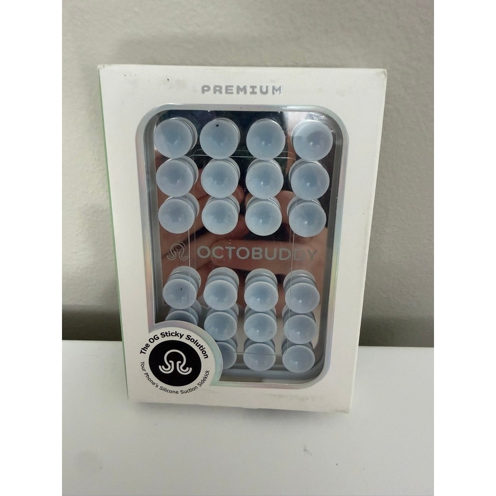 Octobuddy Premium Phone Mount Unisex OS Pale Blue Suction Silicone NWT